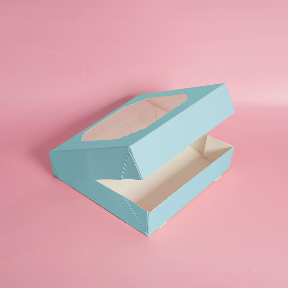 Papyrus Scalloped Medium Treat Box Pastel Blue 5 Pack