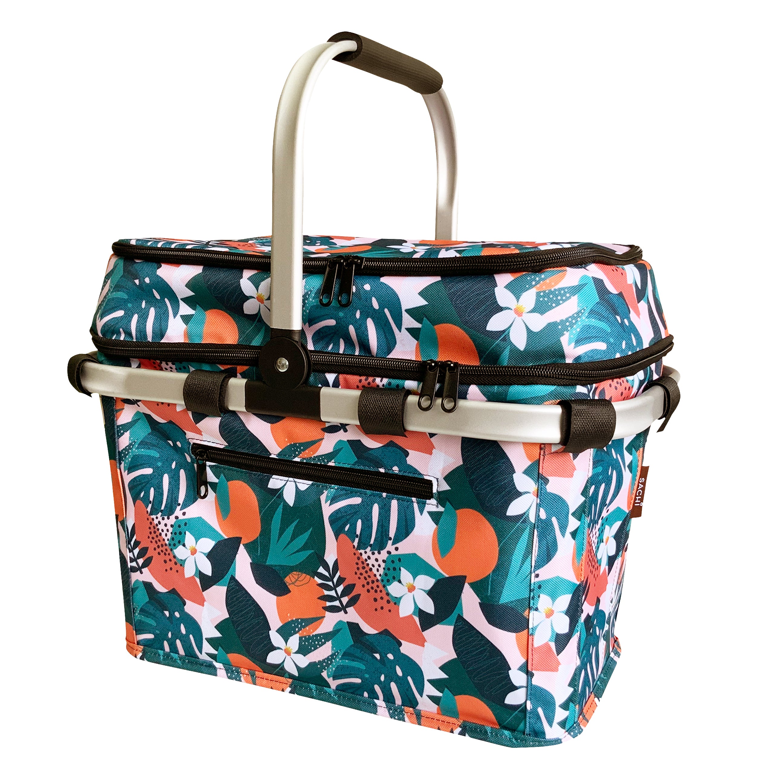 Sachi 4 Person Insulated Picnic Basket  - Exotic Jungle
