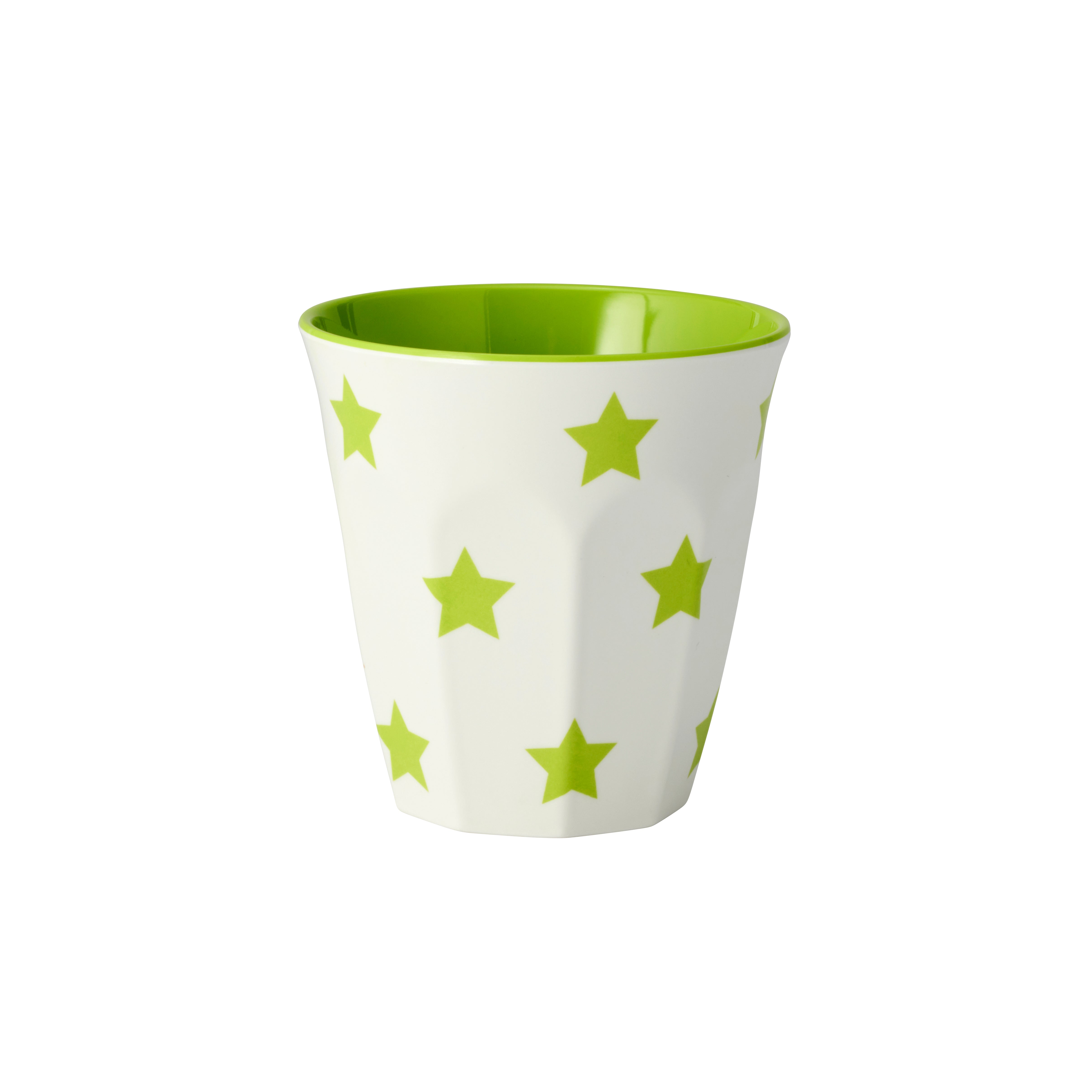 JAB Design Lime Green Stars on White Tumbler 300ml