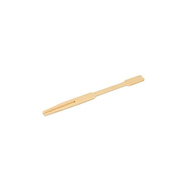 Belix Bamboo Cocktail Fork (90mm) (Pack of 100 - Beige)