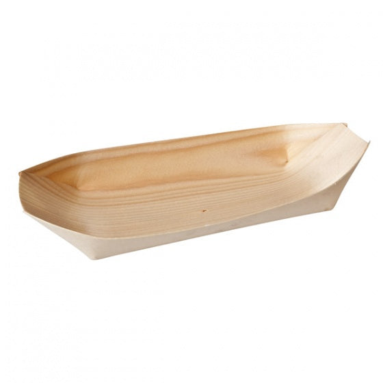 Belix Bio Wood Oval Boat (60x45mm Pack of 50 - Beige)