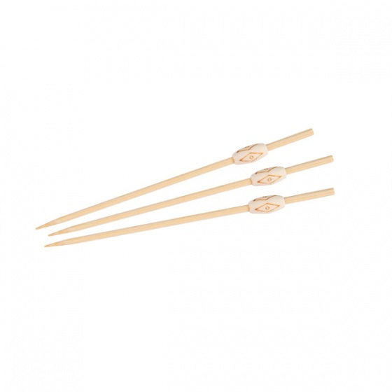 Belix Bamboo Skewer - Aztec 120mm (100pcs/Pack) (Beige)