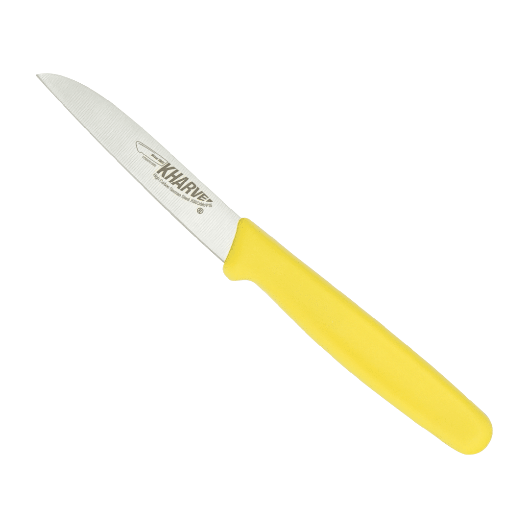KH Kharve Paring Knife European 8cm Yellow Handle