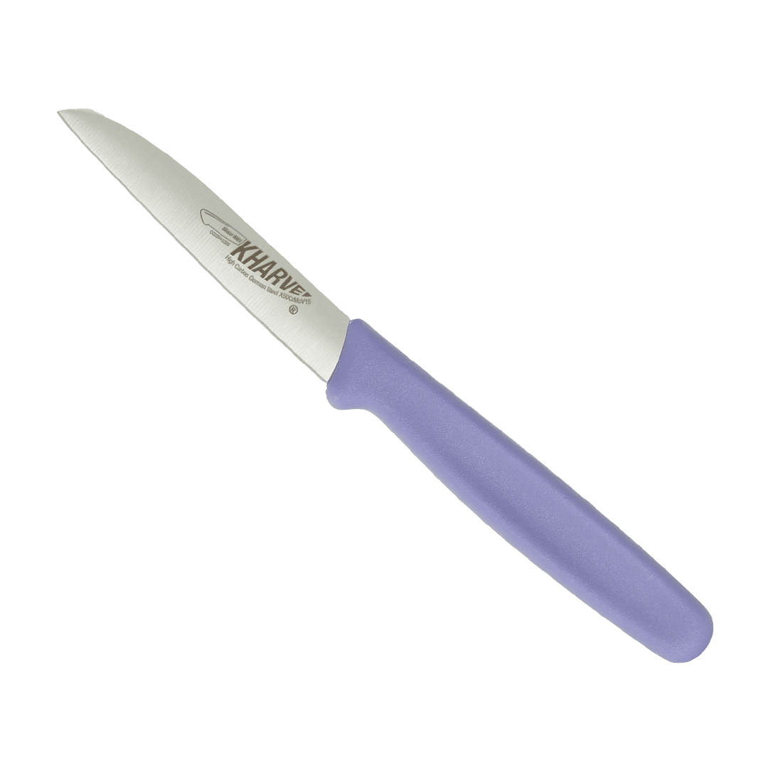 KH Kharve Paring Knife European 8cm Purple Handle