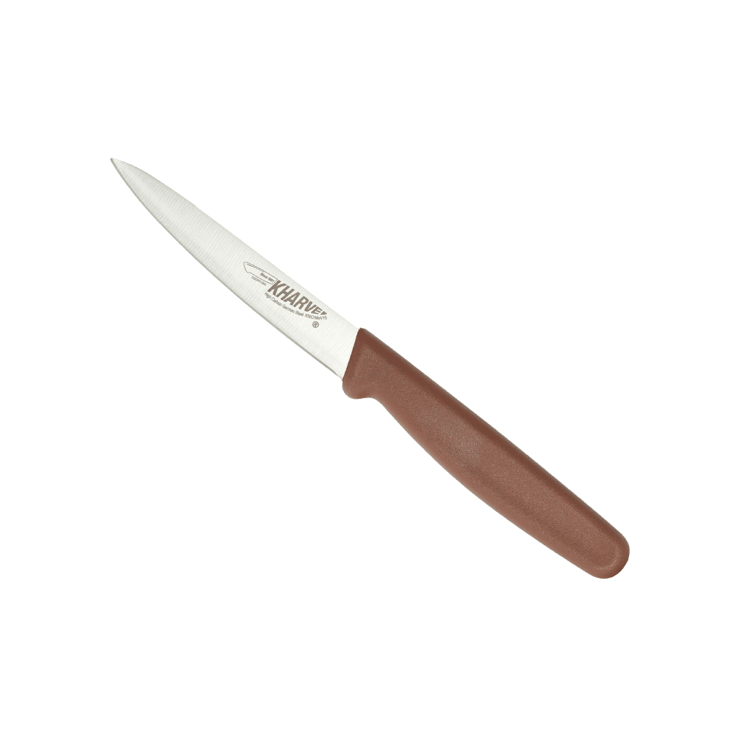 KH Kharve Paring Knife 10cm Brown Handle