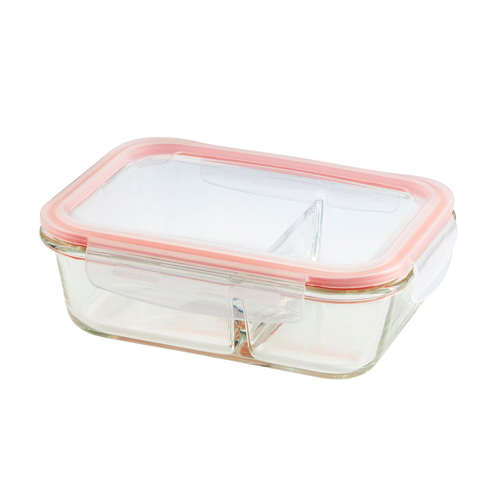 Wiltshire Glass Food Container Rectangle Divided 930ml