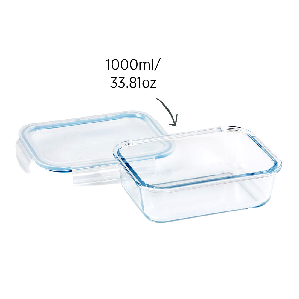 Wiltshire Glass Food Container Rectangle 1000ml