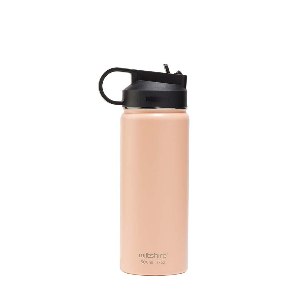 Wiltshire Insulated Stainless Steel Bottle Peach 500ml/17oz