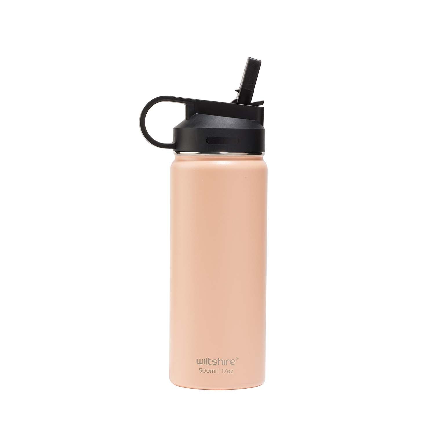 Wiltshire Insulated Stainless Steel Bottle Peach 500ml/17oz