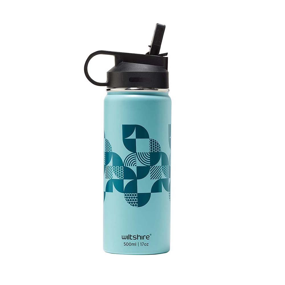 Wiltshire Insulated Stainless Steel Bottle Aqua 500ml/17oz