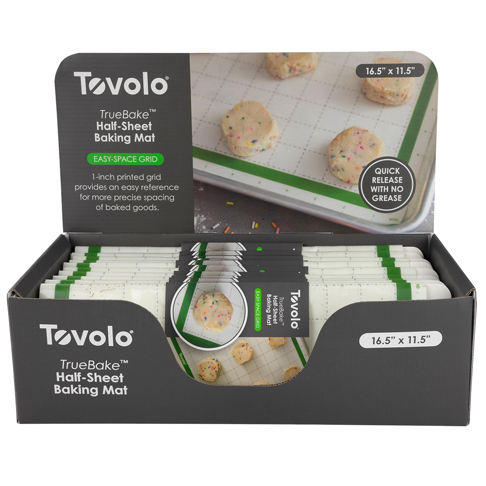 Tovolo 'TrueBake' Silicone Baking Mat – Half Sheet (42 × 29 cm) – Pesto