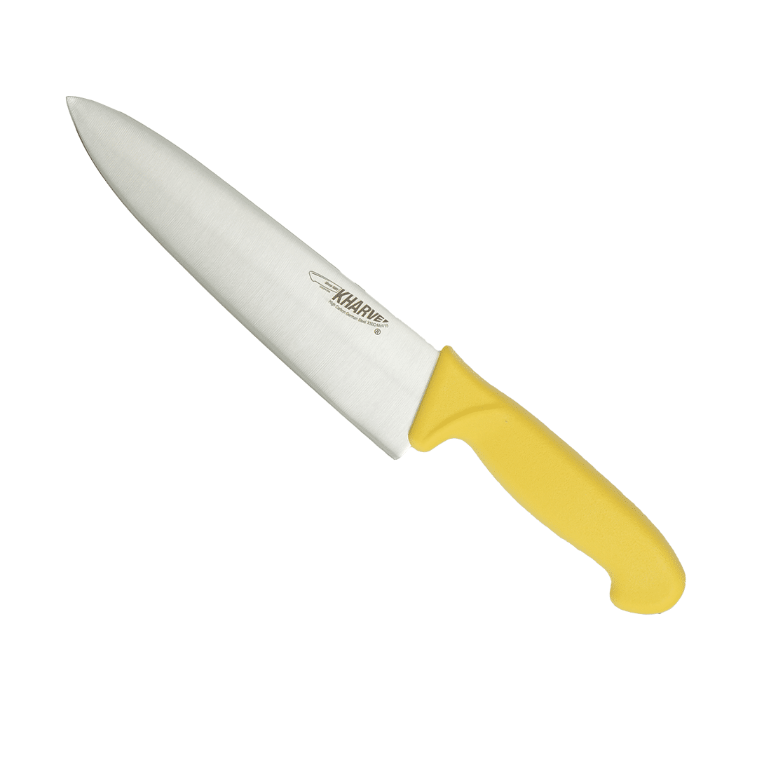 KH Kharve Cooks Knife 20cm Yellow Handle