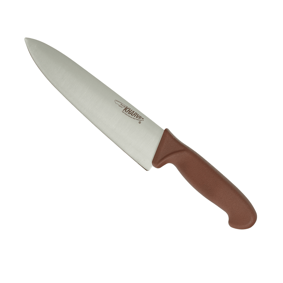 KH Kharve Cooks Knife 20cm Brown Handle