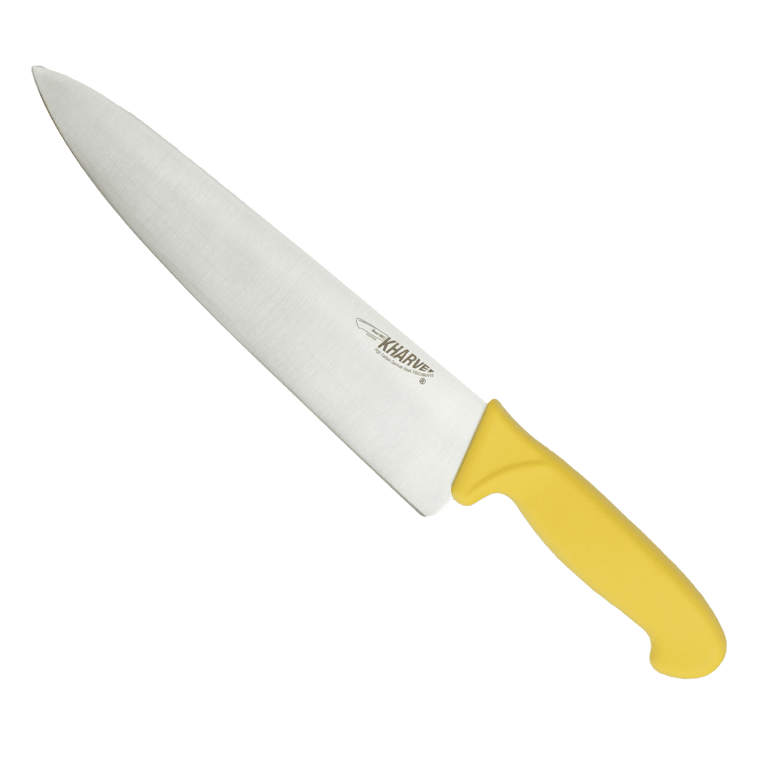 KH Kharve Cooks Knife 25cm Yellow Handle