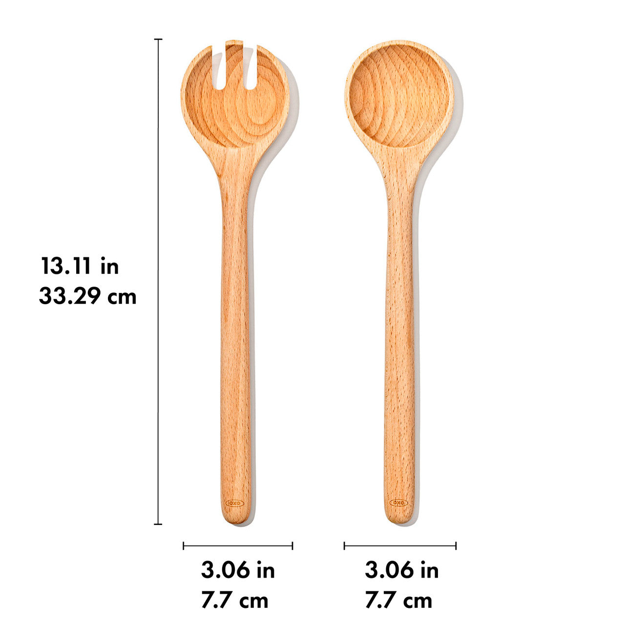 OXO Good Grips 2 Piece Beechwood Salad Servers