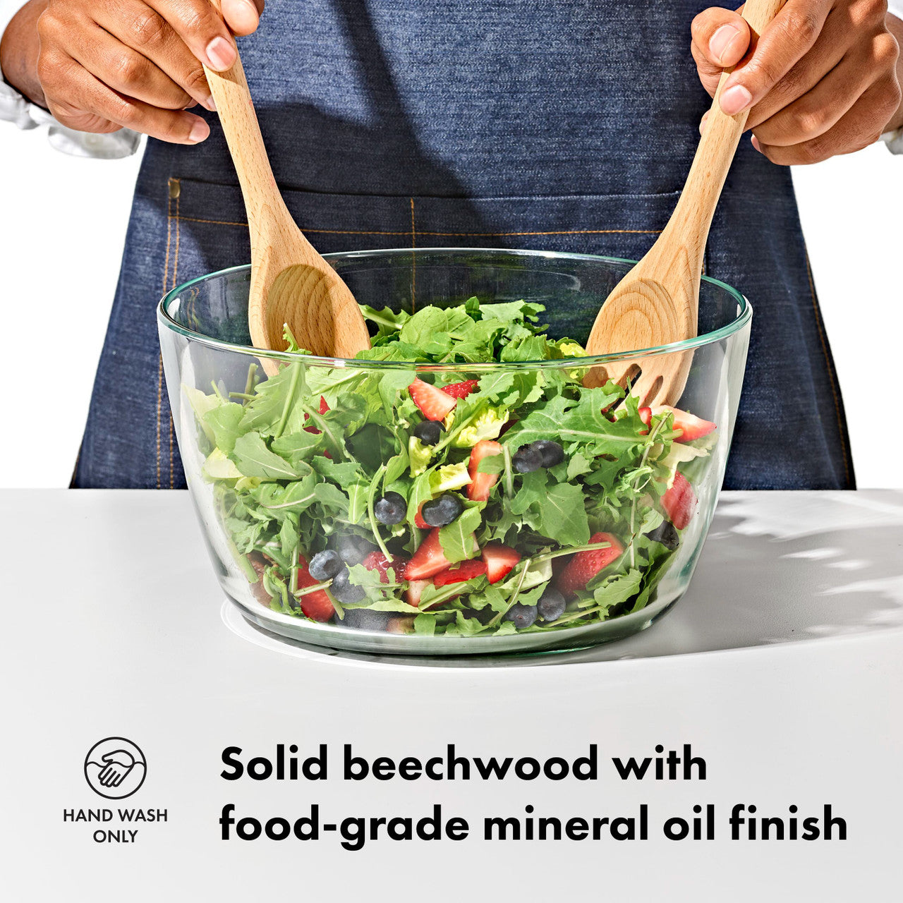 OXO Good Grips 2 Piece Beechwood Salad Servers