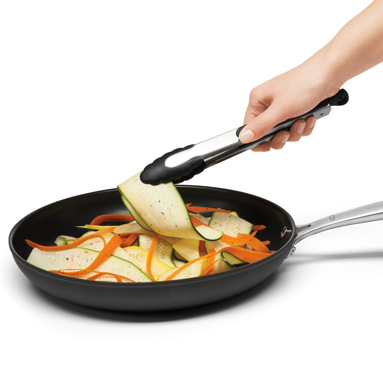 OXO Good Grips 23cm Tongs with Nylon Heads