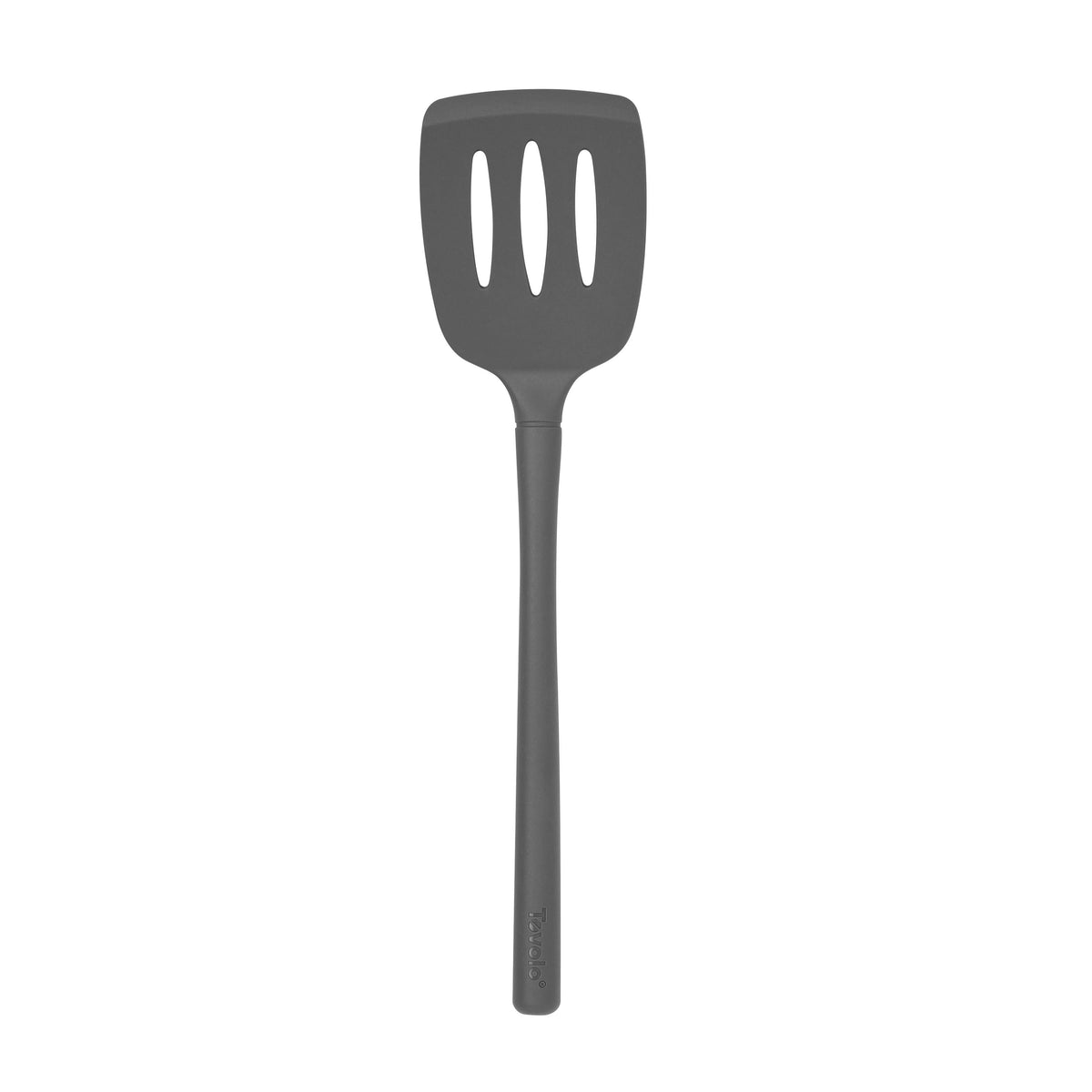 Tovolo 'Flex-Core' All Silicone Slotted Turner - Charcoal