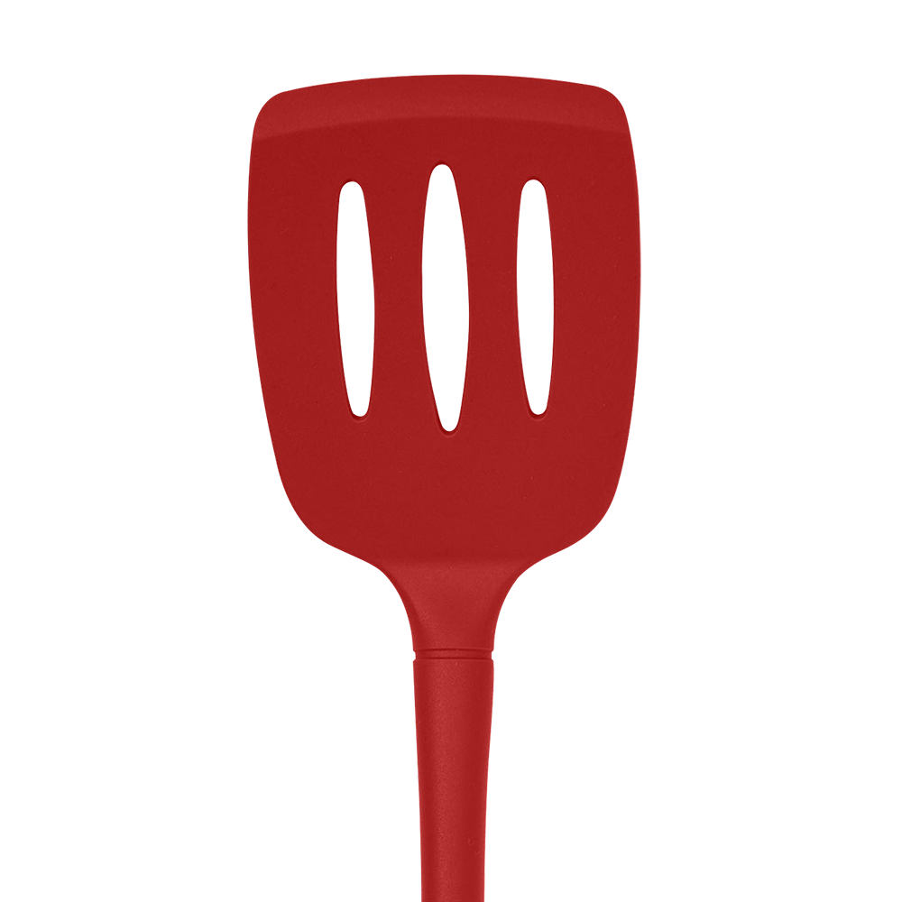 Tovolo 'Flex-Core' All Silicone Slotted Turner - Cayenne