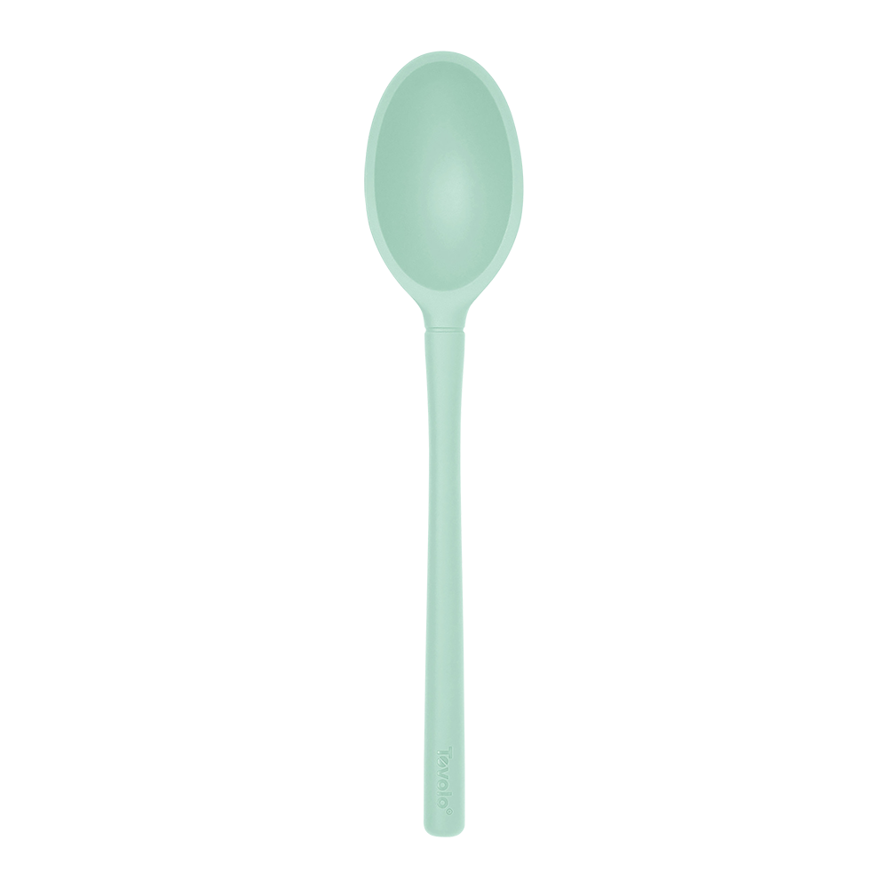 Tovolo Flex-Core All Silicone Small Deep Spoon - Light Aqua