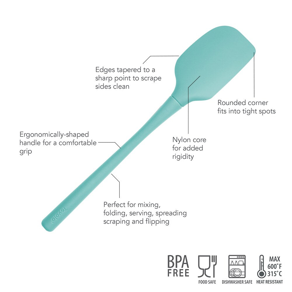 Tovolo "Flex-Core" All Silicone Spatula - Light Aqua