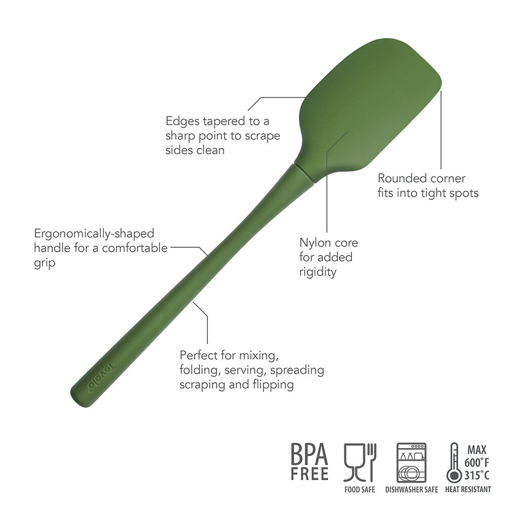 Tovolo "Flex-Core" All Silicone Spatula - Pesto