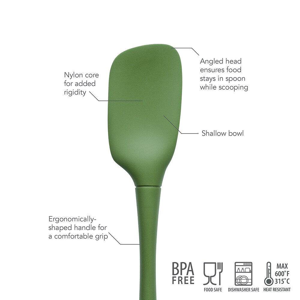 Tovolo "Flex-Core" All Silicone Spoonula - Pesto