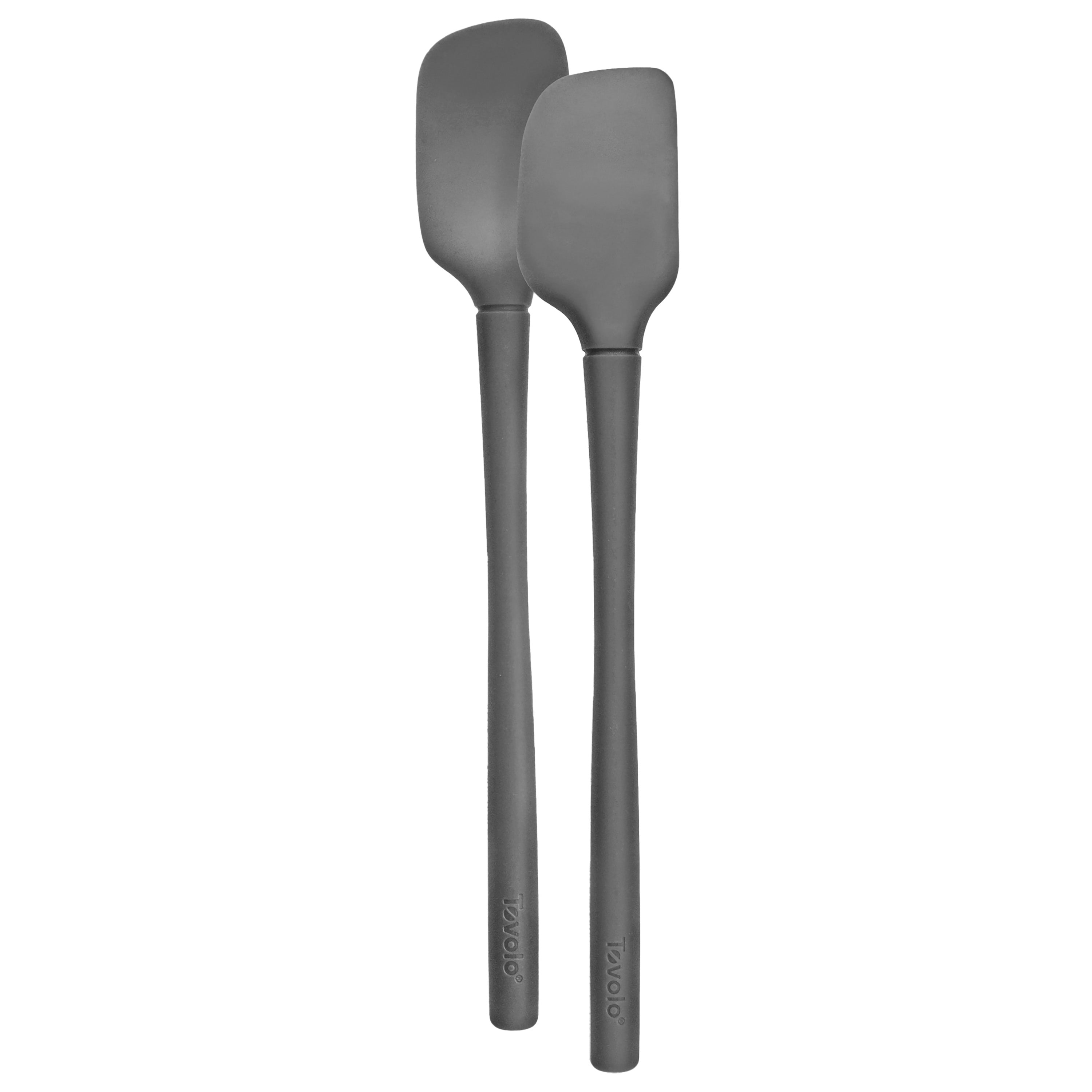 Tovolo "Flex-Core" All Silicone Set 2 Mini Spatula/Spoonula - Charcoal