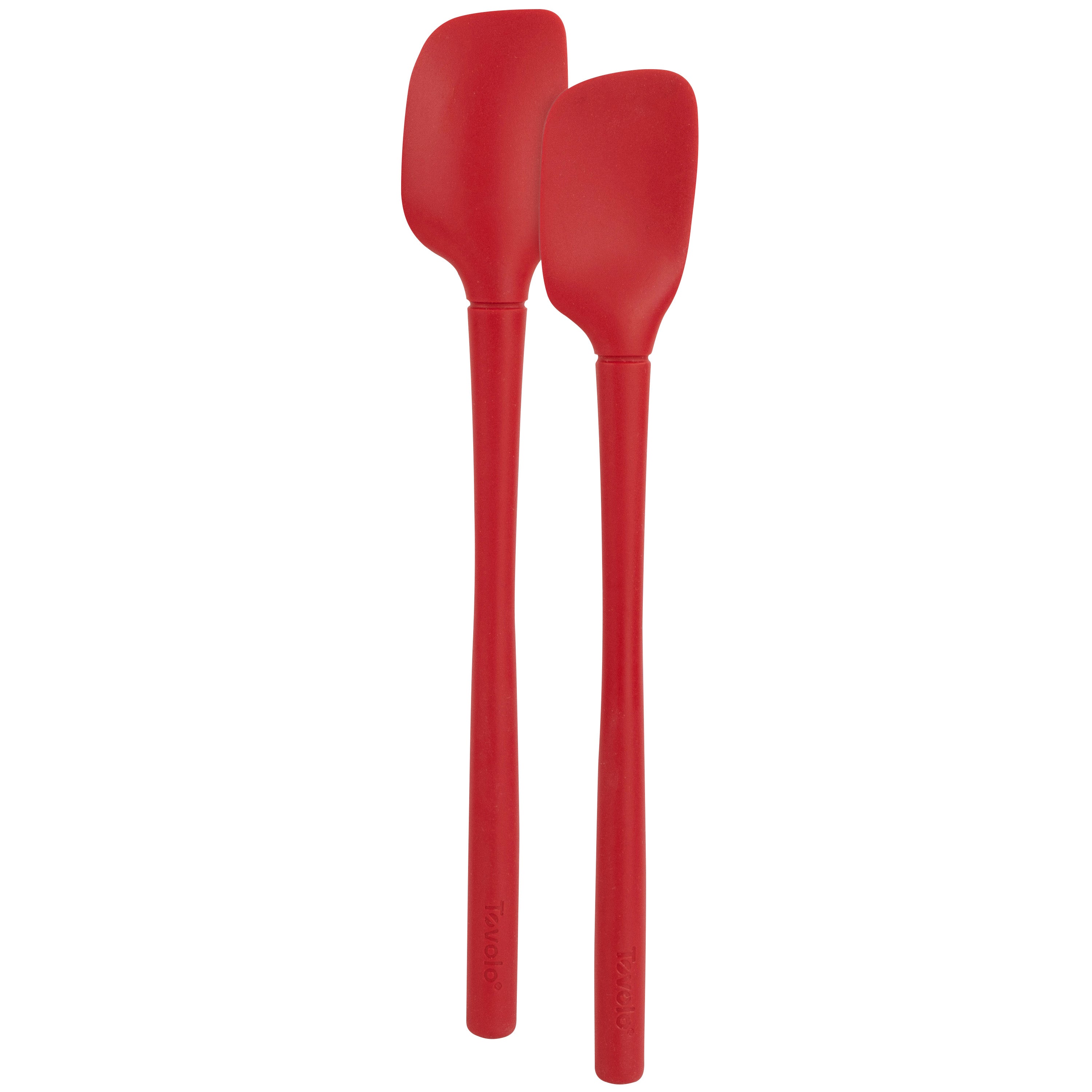 Tovolo "Flex-Core" All Silicone Set 2 Mini Spatula/Spoonula - Cayenne