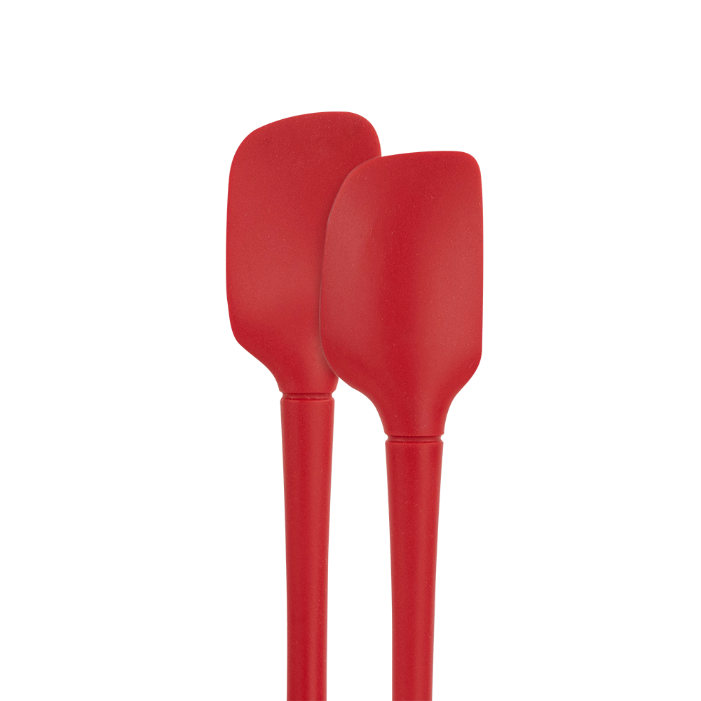 Tovolo "Flex-Core" All Silicone Set 2 Mini Spatula/Spoonula - Cayenne