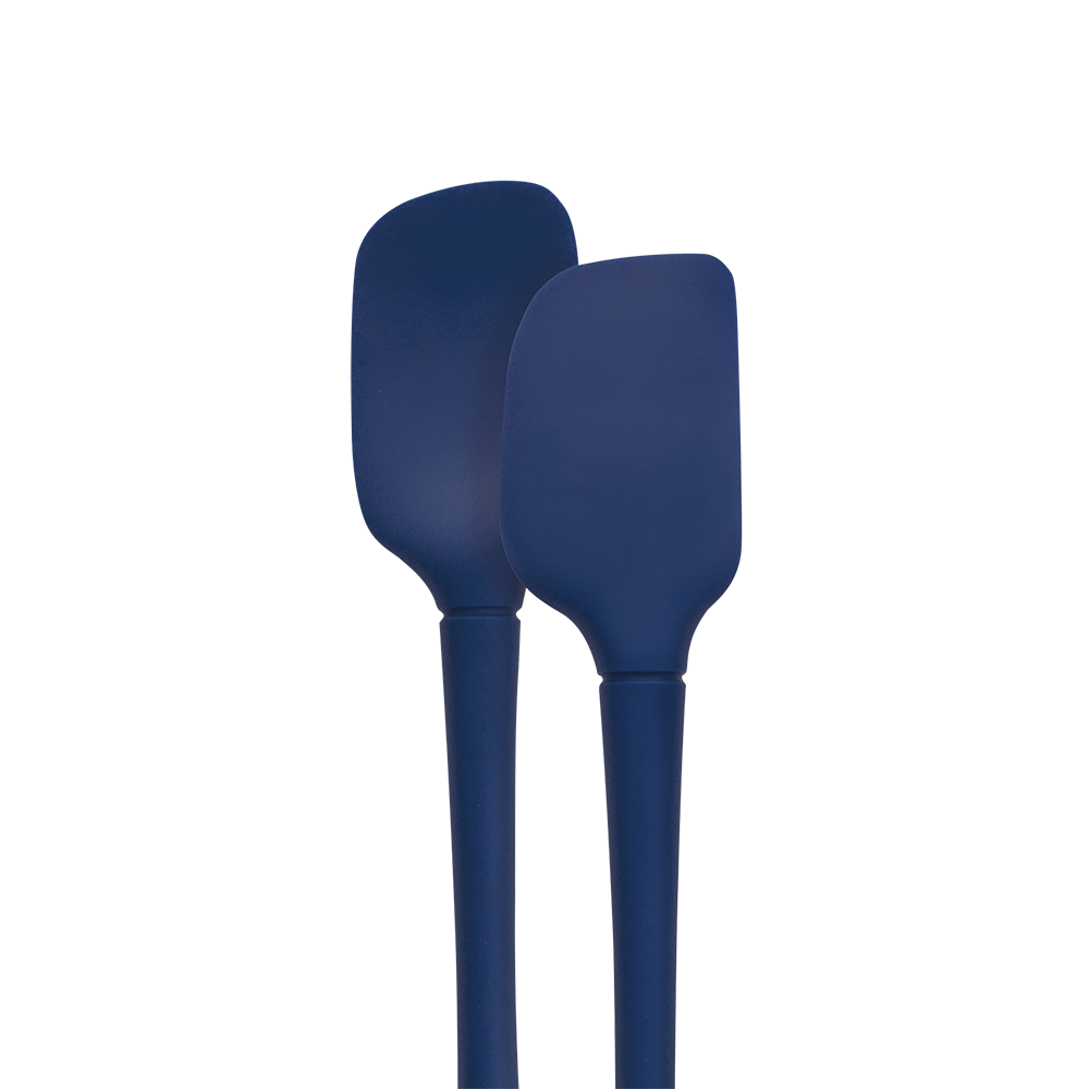 Tovolo "Flex-Core" All Silicone Set 2 Mini Spatula/Spoonula - Deep Indigo