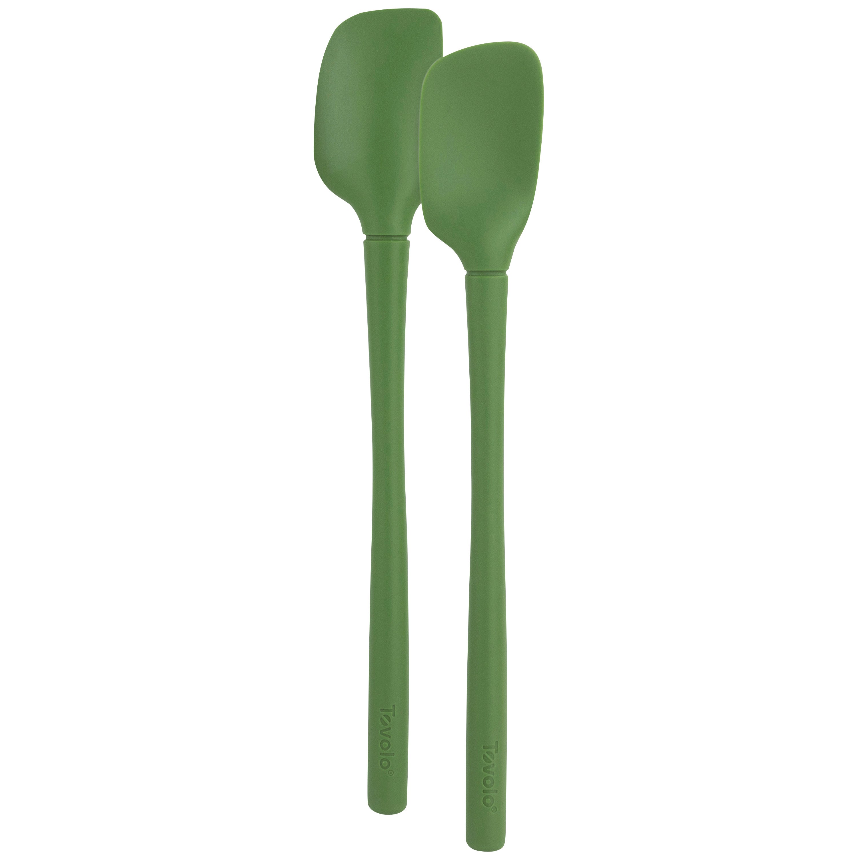 Tovolo "Flex-Core" All Silicone Set 2 Mini Spatula/Spoonula - Pesto