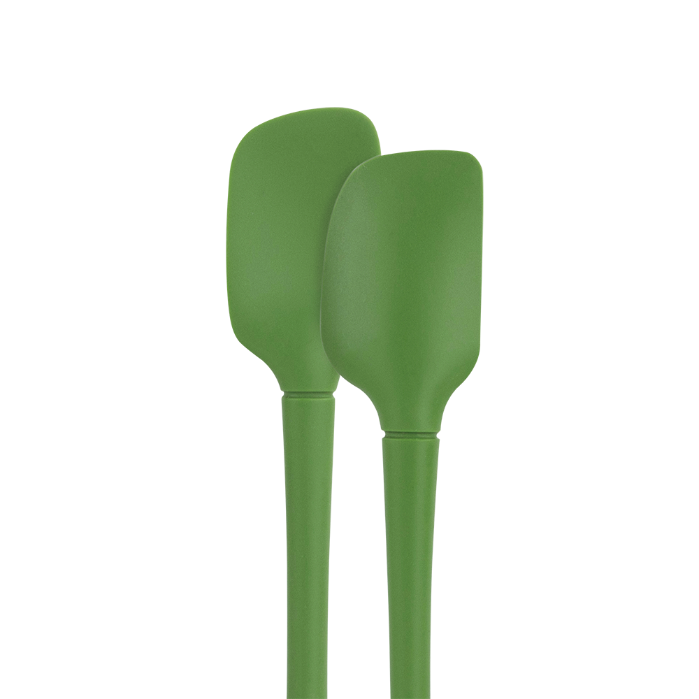 Tovolo "Flex-Core" All Silicone Set 2 Mini Spatula/Spoonula - Pesto