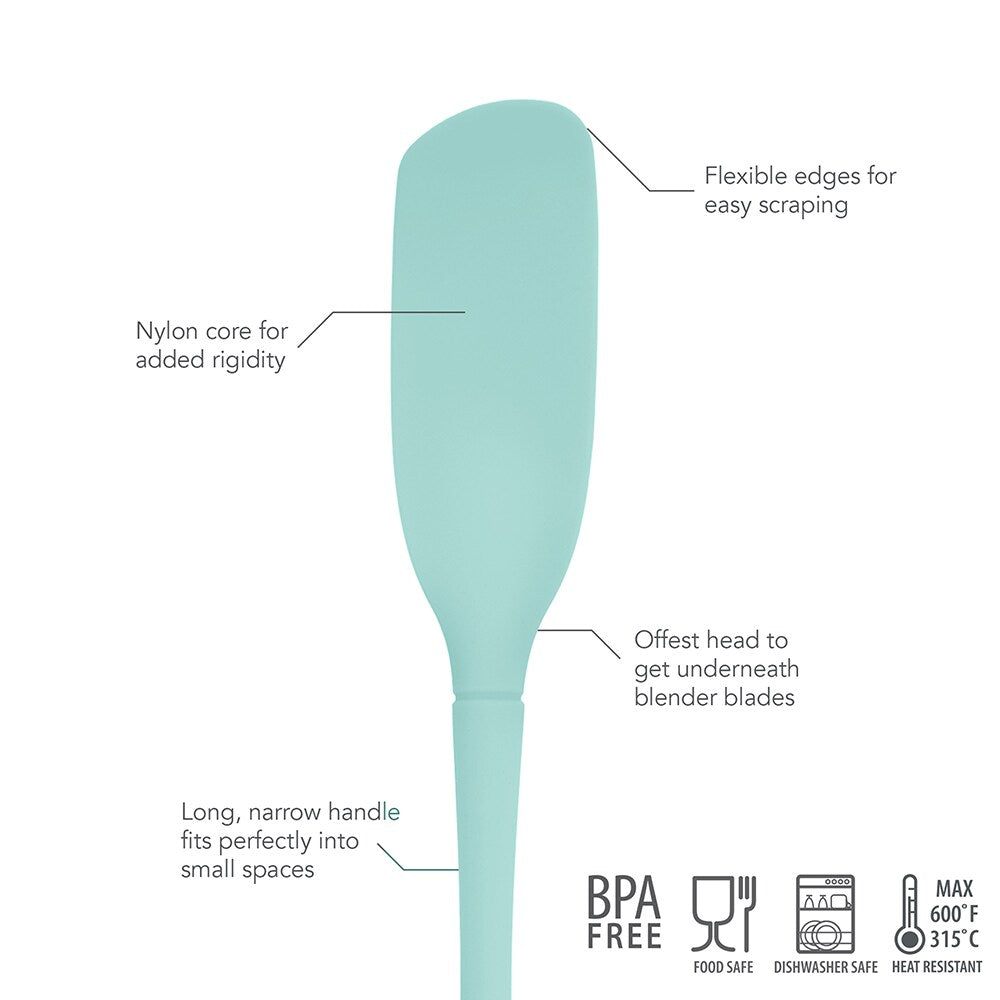 Tovolo 'Flex-Core' All Silicone Blender Spatula - Light Aqua