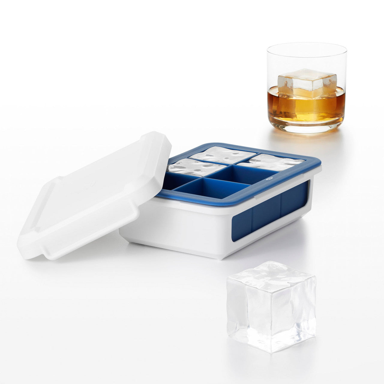 OXO Good Grips Silicone Large Ice Cube Tray with Lid