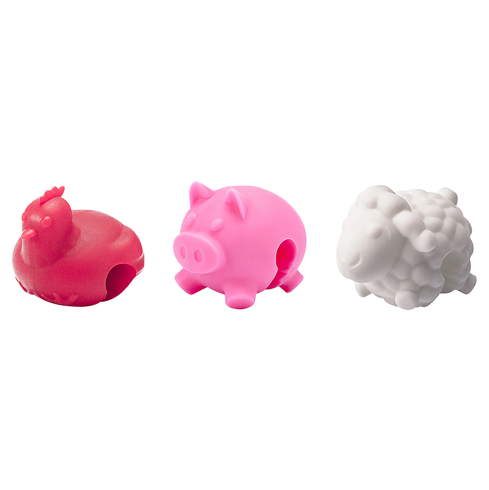 Tovolo Pot Lid Lifters Set 3 - Farm Animals