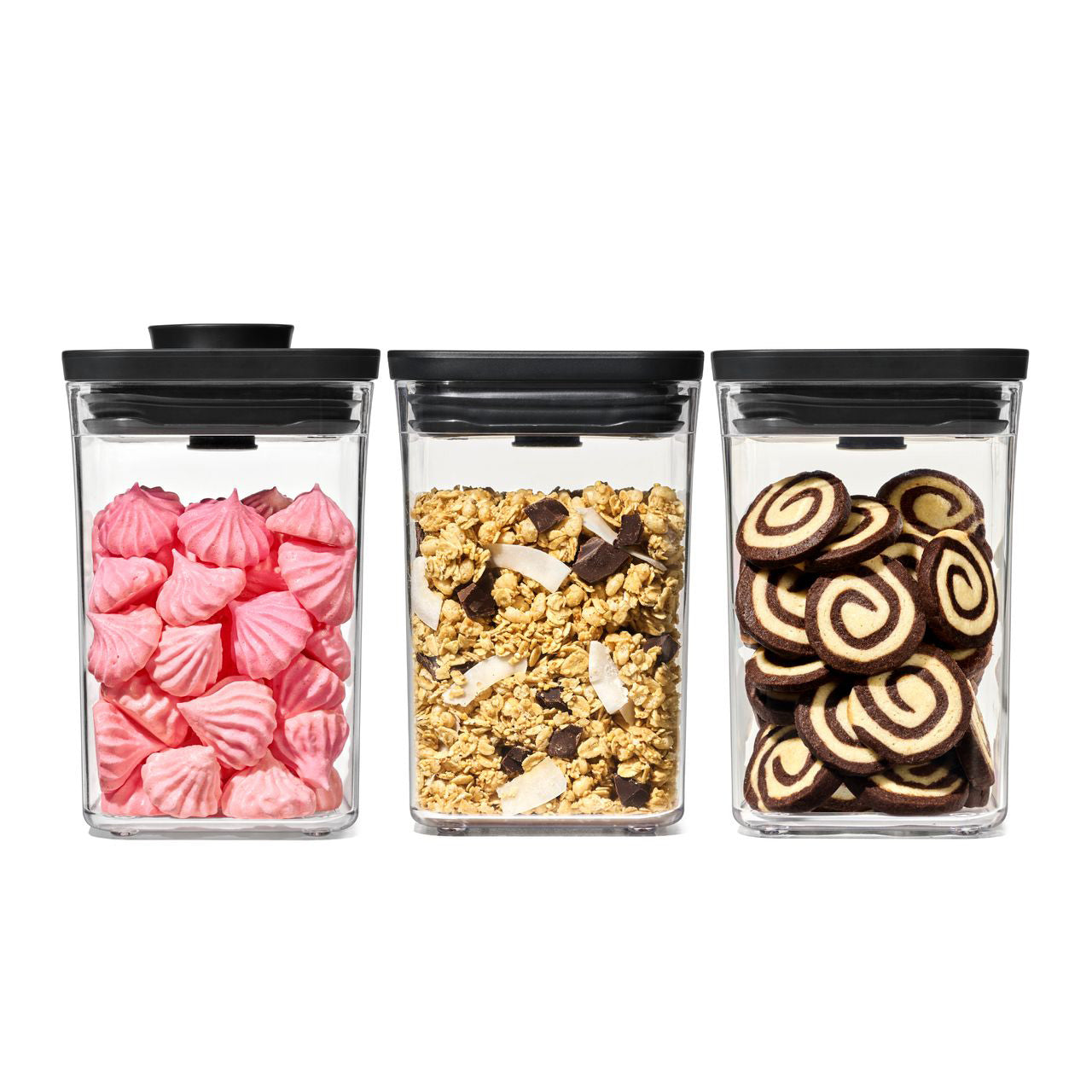 OXO Good Grips POP 3 Piece Container Set - Matte Black
