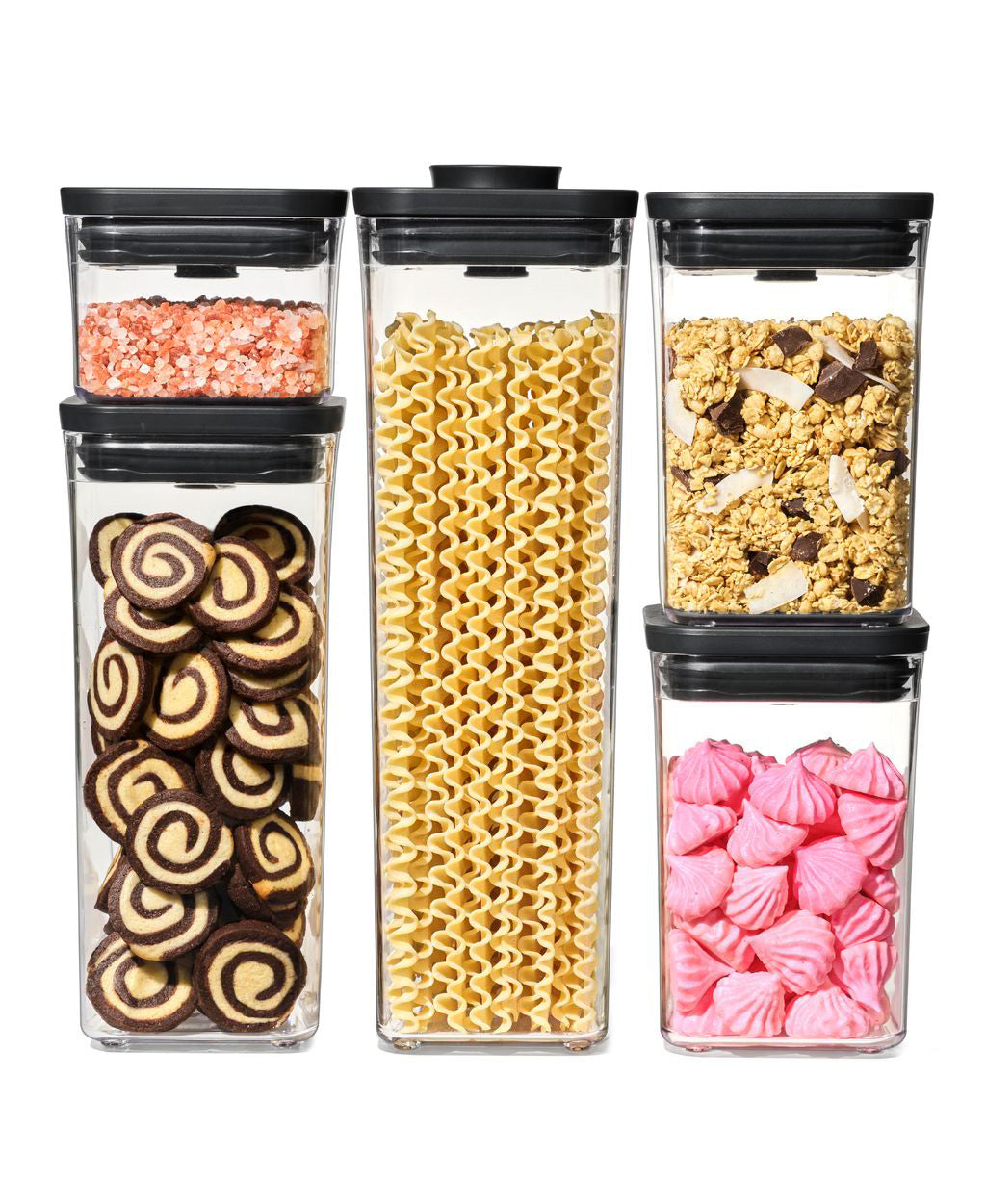 OXO Good Grips POP 5 Piece Container Set - Matte Black