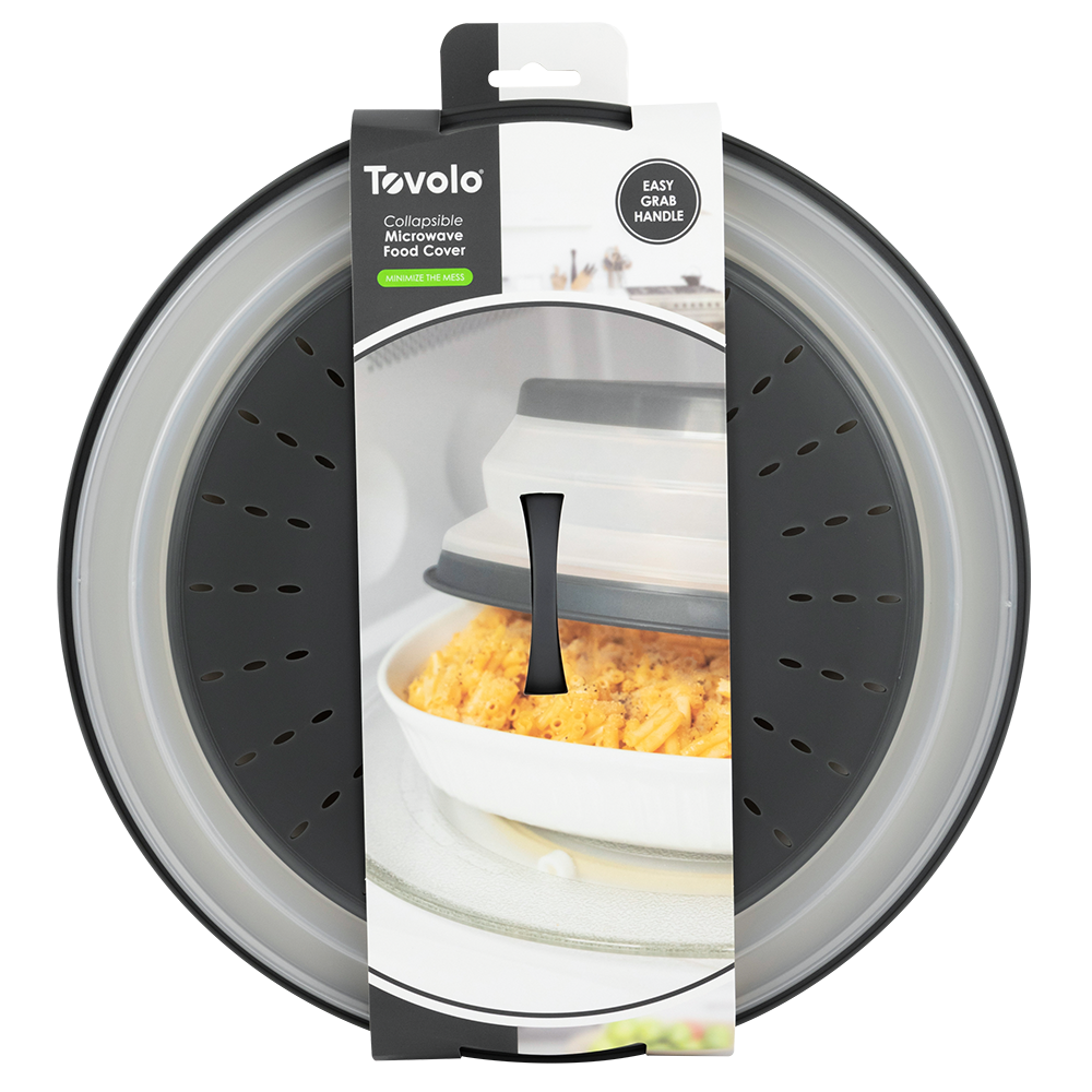 Tovolo Microwave Collapsible Food Cover - Charcoal