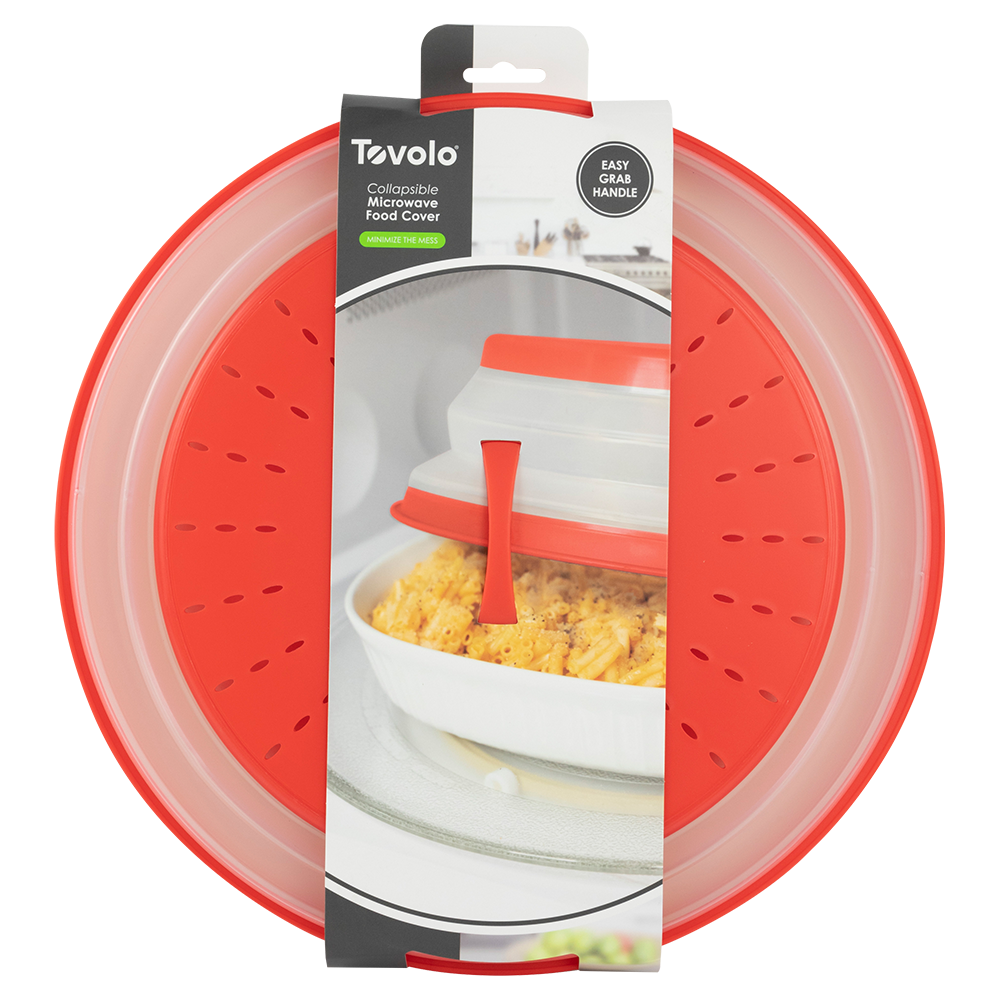 Tovolo Microwave Collapsible Food Cover - Red