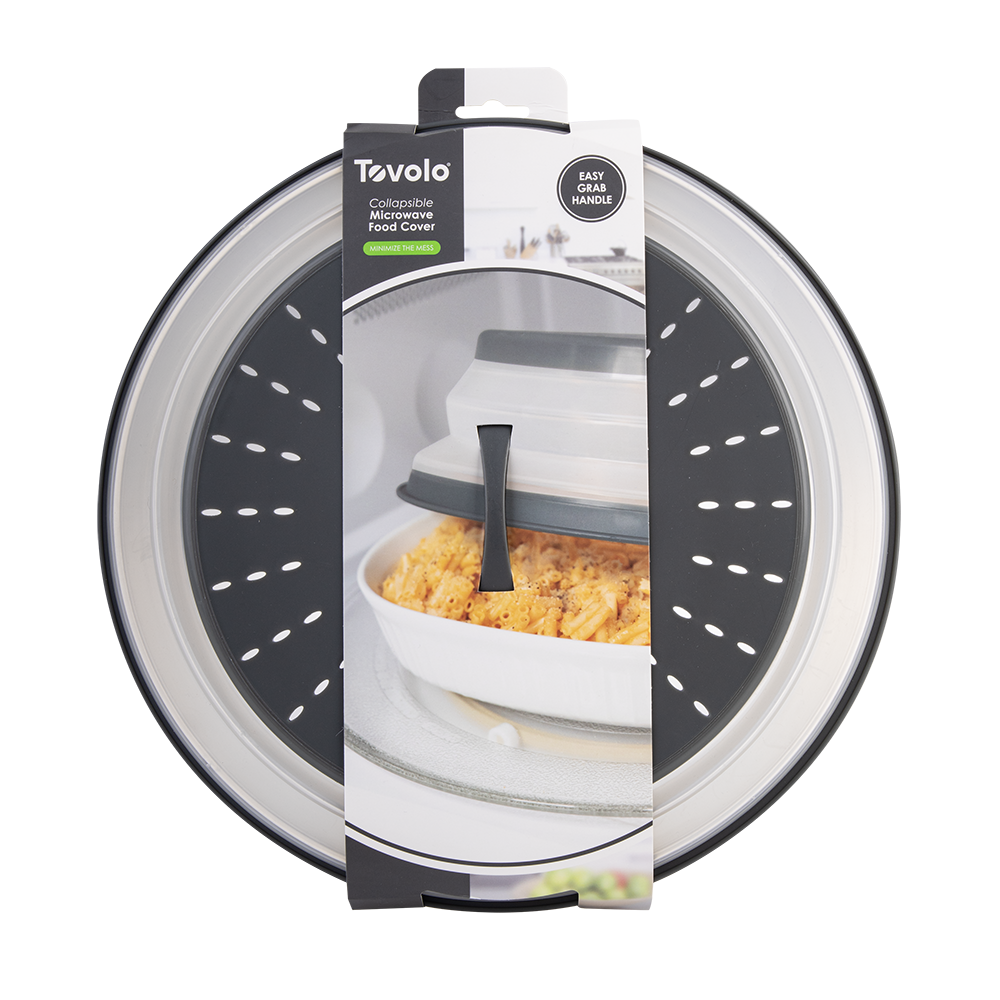 Tovolo Large Microwave Collapsible Food Cover 31.5cm  - Charcoal