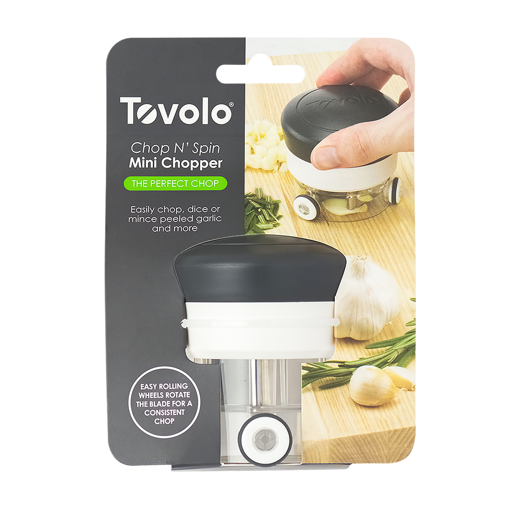 Tovolo "Chop N' Spin" Mini Chopper - Charcoal