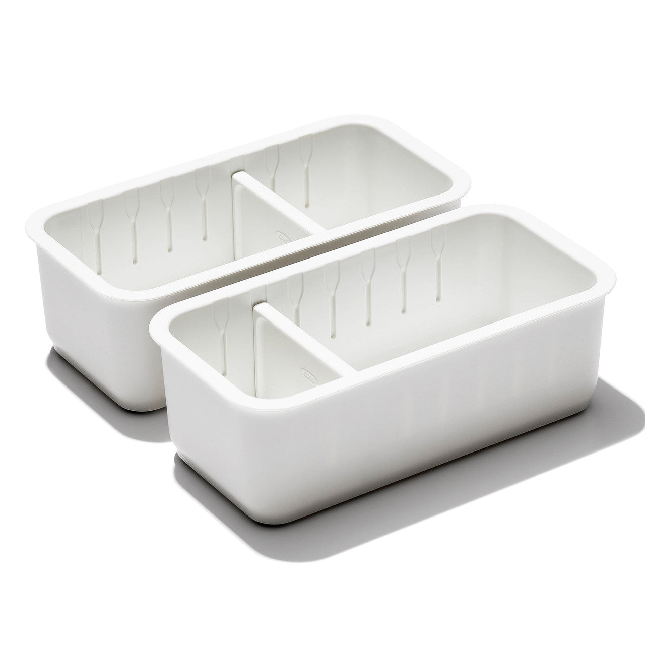 OXO Good Grips 2-Piece Slim Adjustable Drawer Bin Set