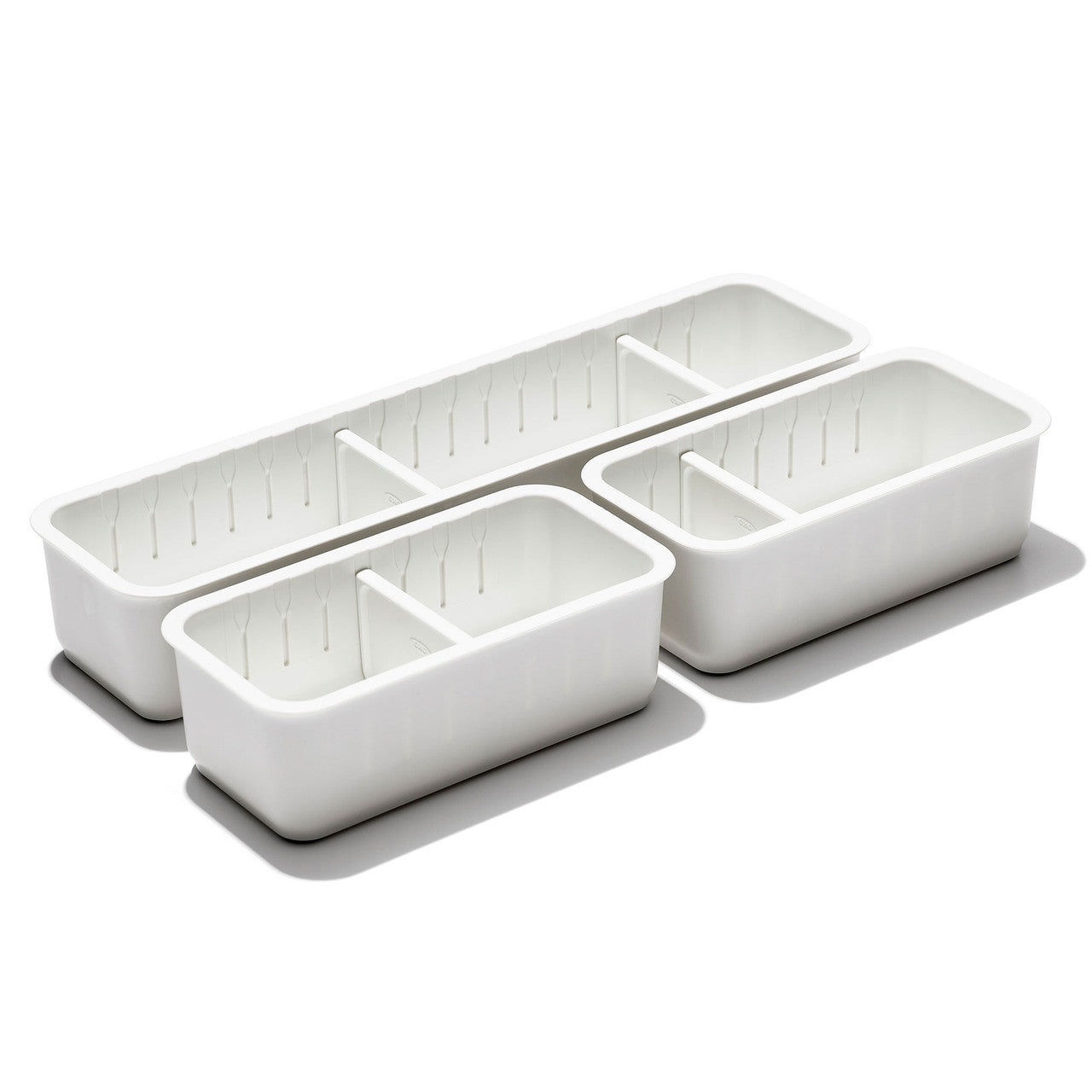 OXO Good Grips 3-Piece Slim Adjustable Drawer Bin Set