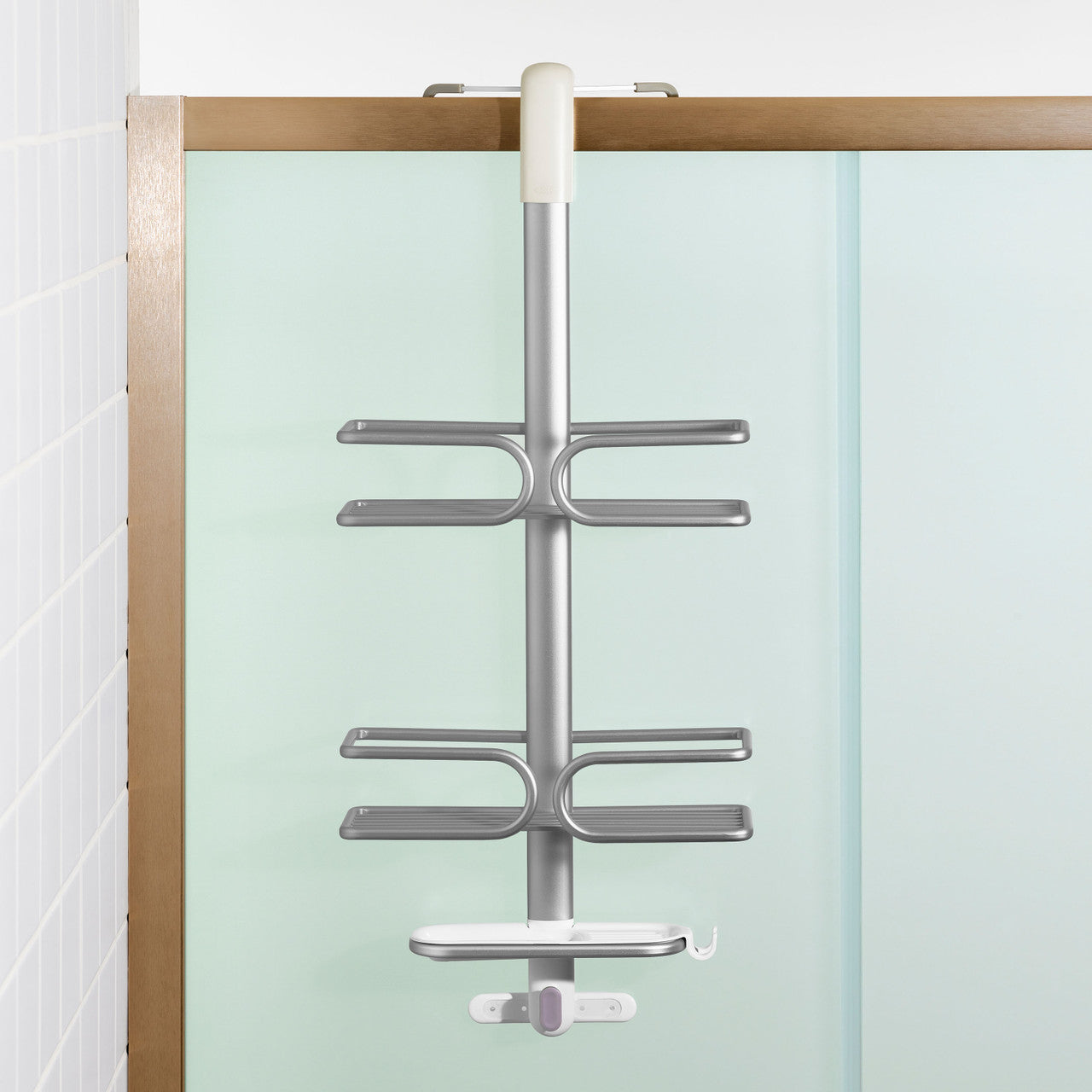 OXO Good Grips Over The Door Aluminum Shower Caddy