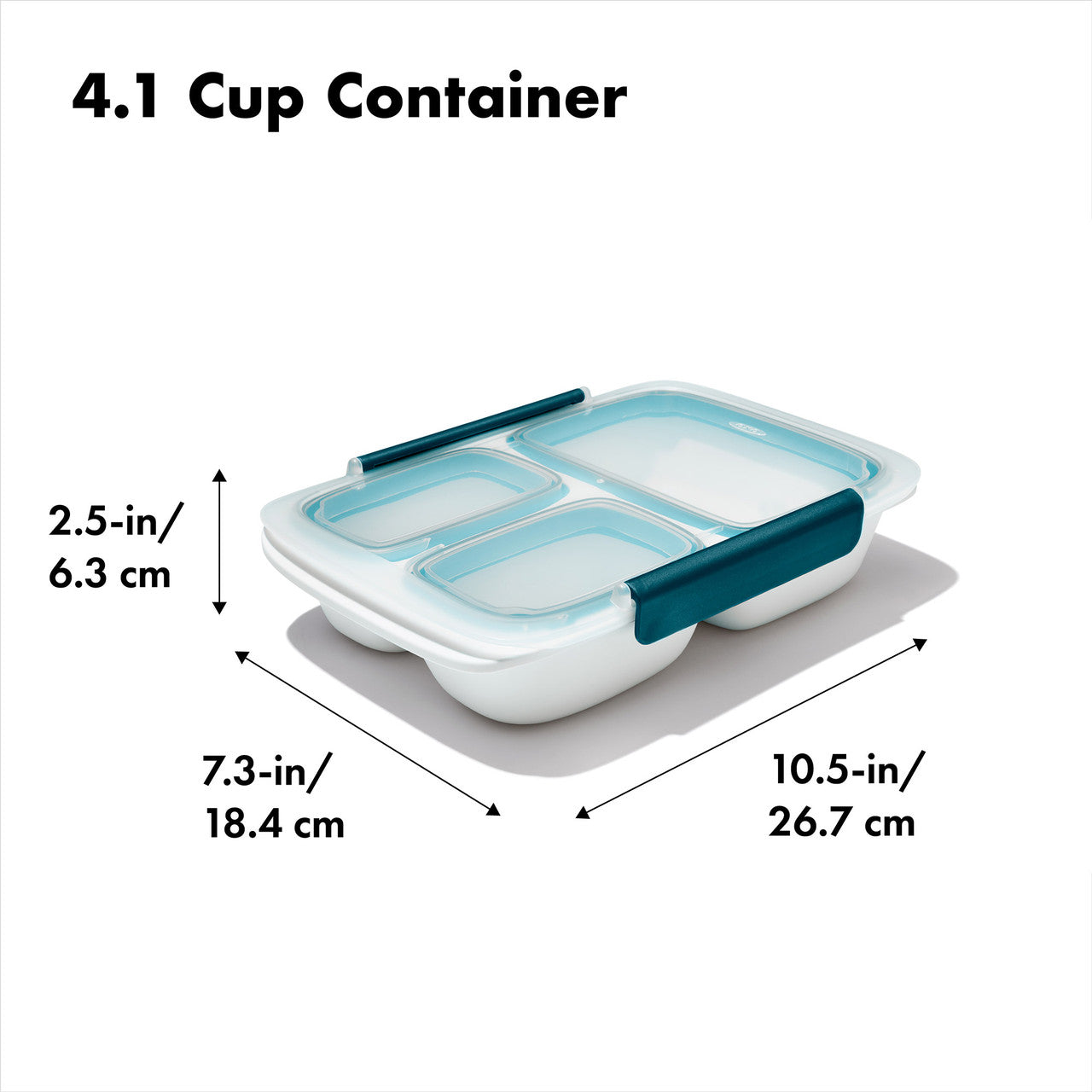 OXO Good Grips Prep & Go 4 Cup Divided Container