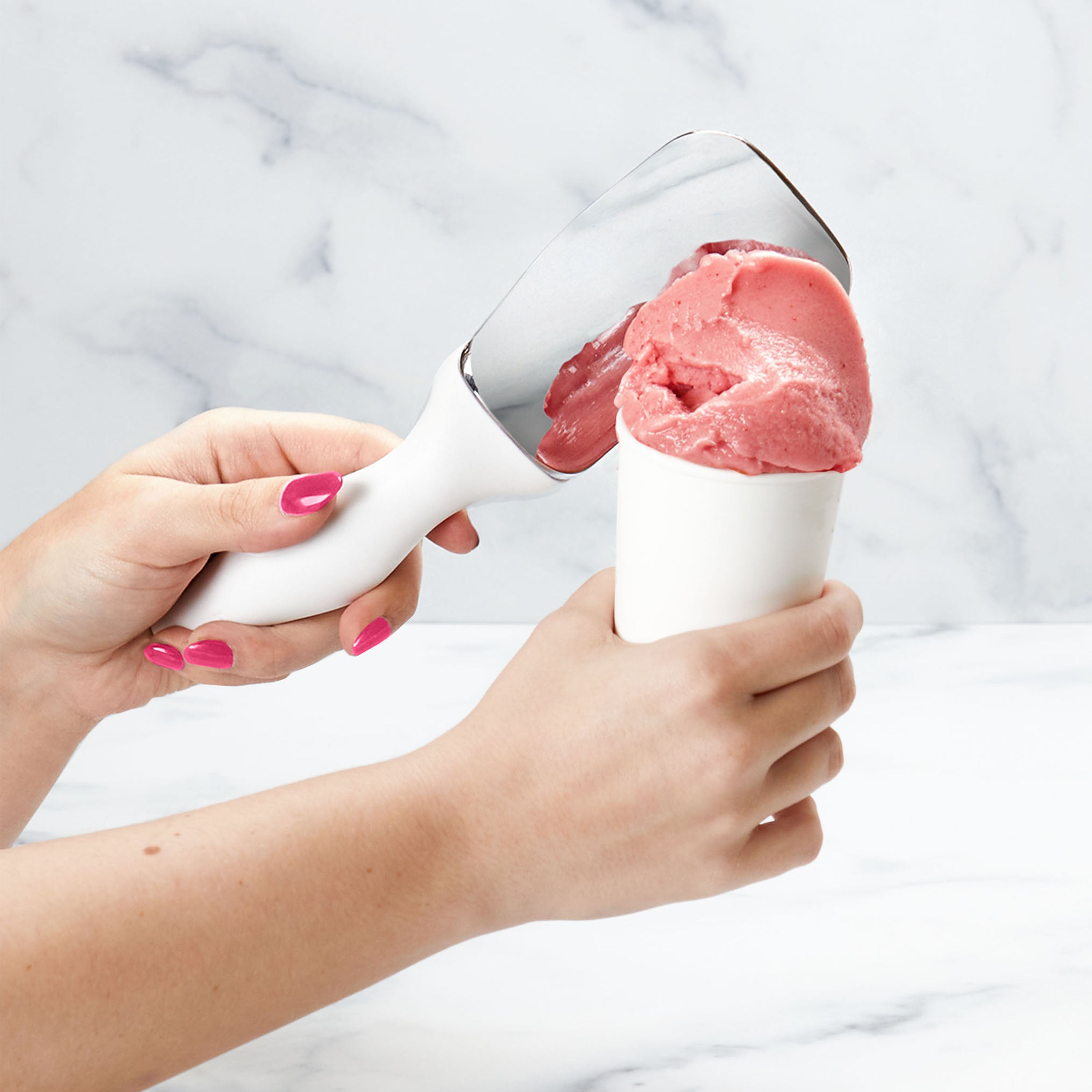 Tovolo Tilt-Up Ice Cream Spade – White