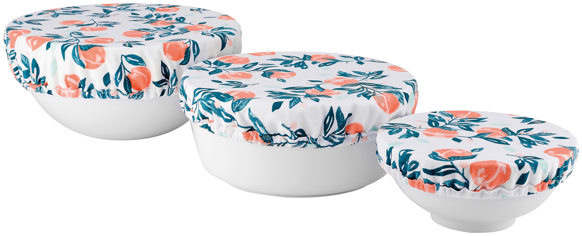 Ladelle Amore Peaches 3pk Stretch Bowl Covers