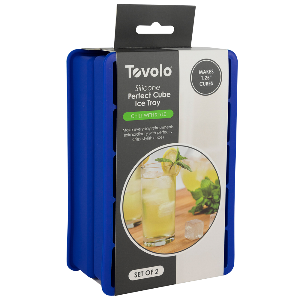 Tovolo Perfect Cube Ice Tray Set 2 - Blue