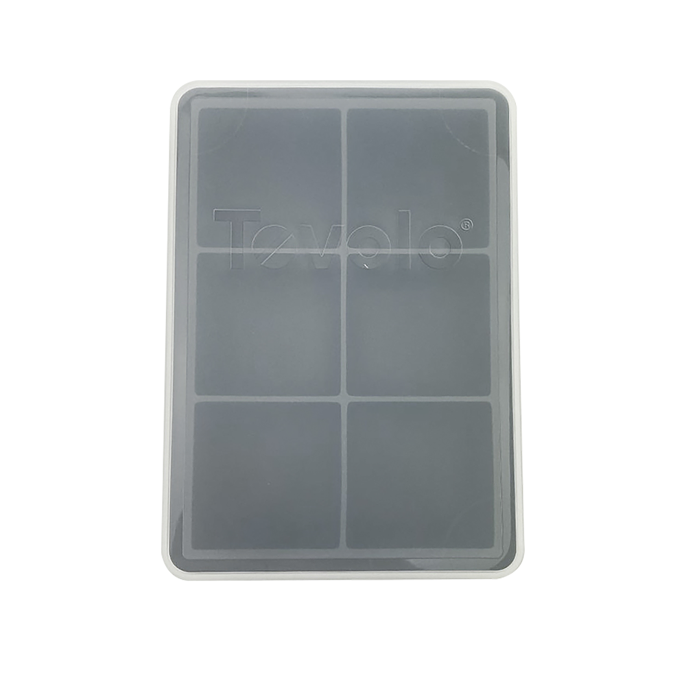 Tovolo King Cube Ice Tray W/ Lid - Charcoal